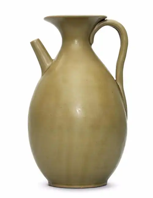 晚唐越窑青瓷执壶