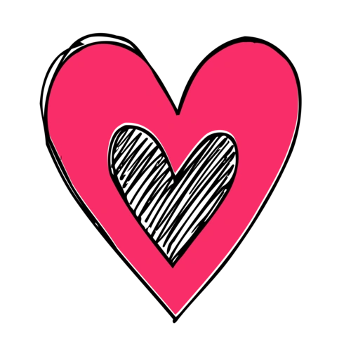 情人节卡通手绘爱心图案图片