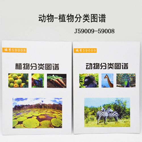 59008/9动物/植物分类图谱生命科学图谱小学科学实验器材教学仪器