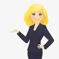 好看的职业女生卡通微信头像点击鼠标右键下载