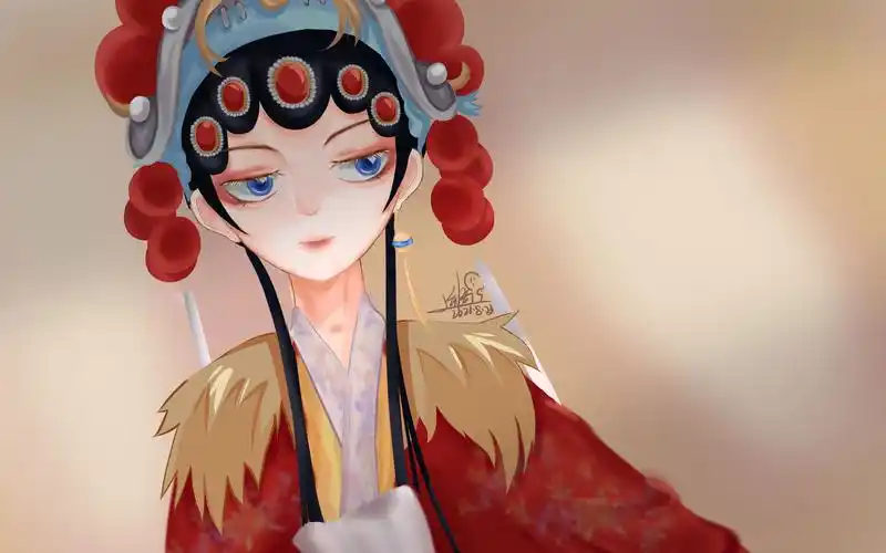 【板绘】绝美戏装少爷