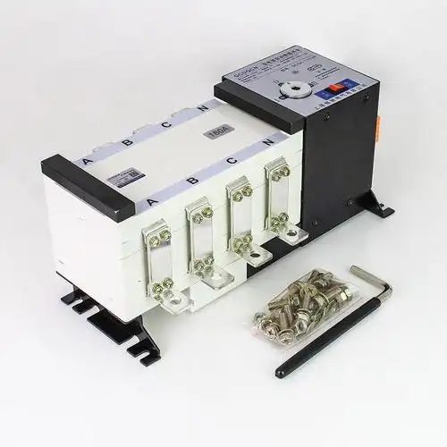 双电源自动转换开关隔离型4p125a160a pc级 380v三相四线切换开关