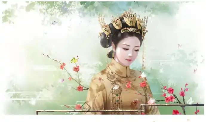 延禧攻略富察皇后手绘图画一组温柔的皇后娘娘插画20张