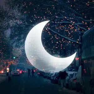 月亮头像图片大全高清唯美的微信月亮头像图片