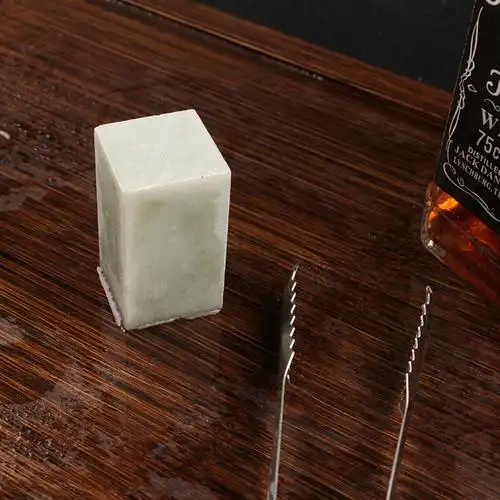 实力厂家定制长方形冰酒石 球形大理石冰镇石 黑色玄武岩威士忌石