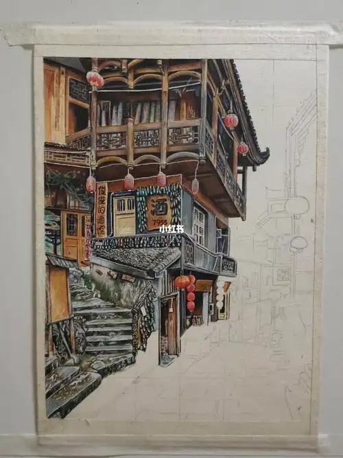 彩铅俊俊的小酒馆进度