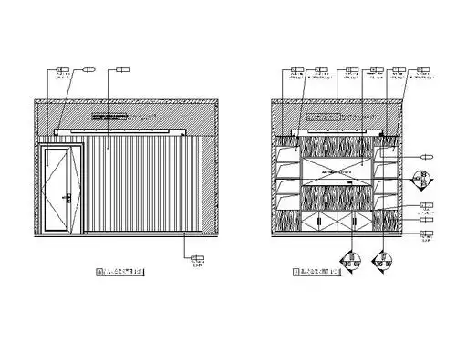 [重庆]现代时尚大气办公室设计立面图