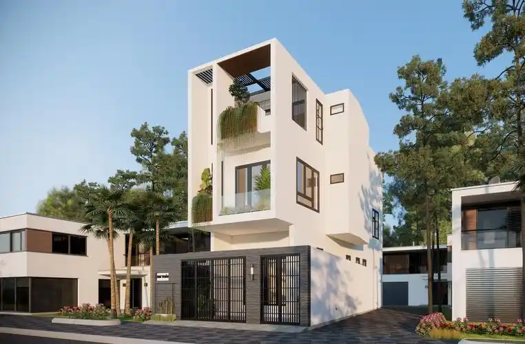 su别墅外景场景模型01