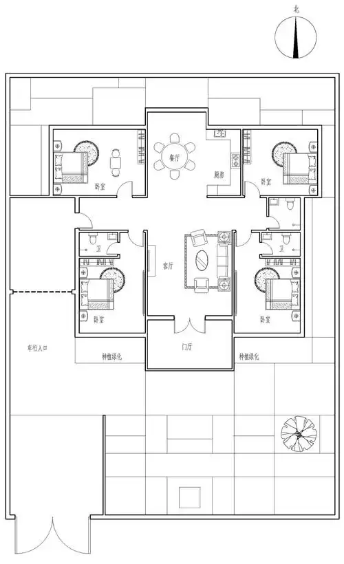 农村自建一层小别墅,花了15万的一层平房也能建的这么高大上 - 盖房
