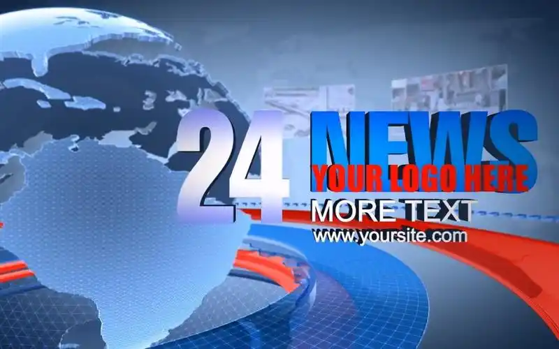 ae模板-今日新闻模板新闻联播节目片头模板电视台科技财经新闻片头