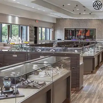 商场黄金首饰珠宝玻璃柜台展示柜带灯木质玻璃柜带锁抽屉珠宝展柜