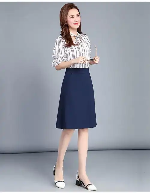 品质精选官方旗舰店春秋新款中长款ol职业半身裙高腰a型包臀中裙a字裙