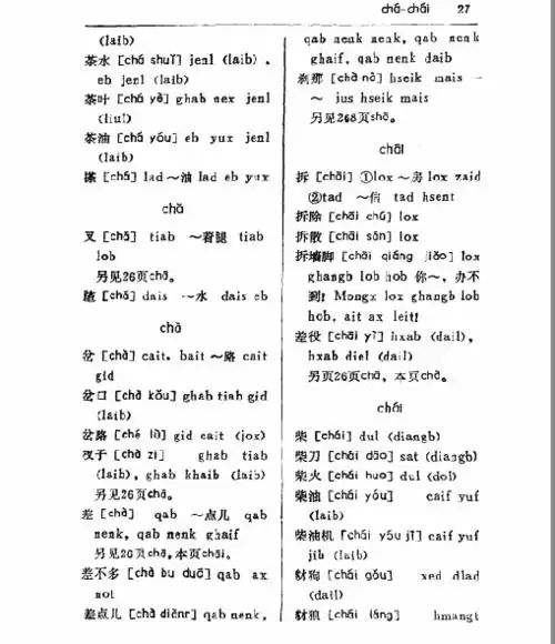 反推法是自学苗族语言文字的一种很重要的实用方法,大家应该学会这种