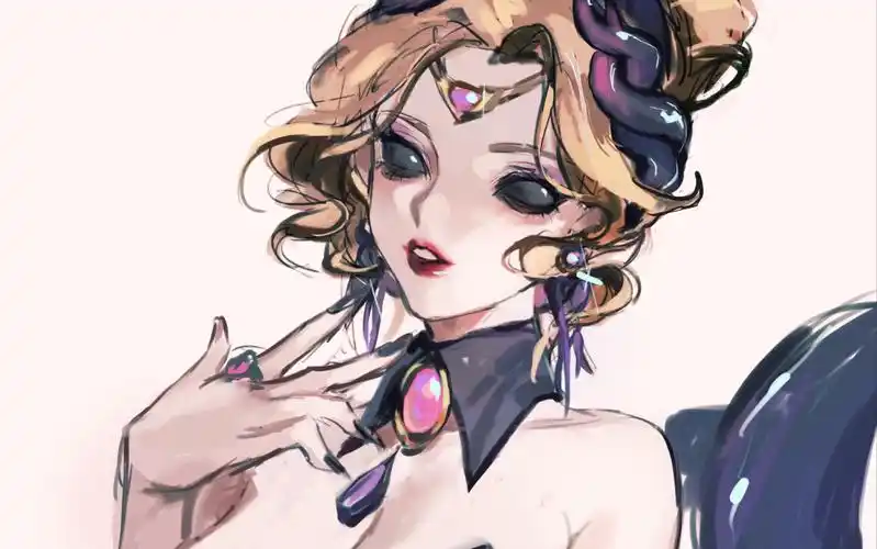 【第五人格】红夫人同人皮肤绘制过程