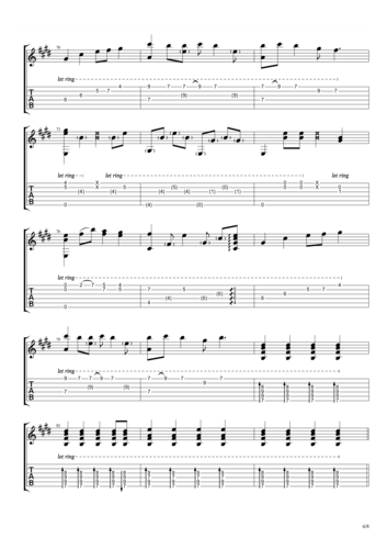 传奇(墨音堂编曲)吉他谱6