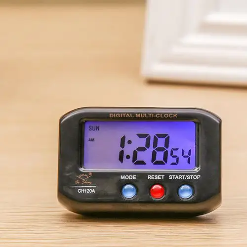 创意夜光静音电子钟懒人时尚贪睡闹钟学生床头数字钟120爆款钟表图片