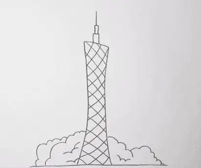 广州塔简单手抄报 简单手抄报-蒲城教育文学网