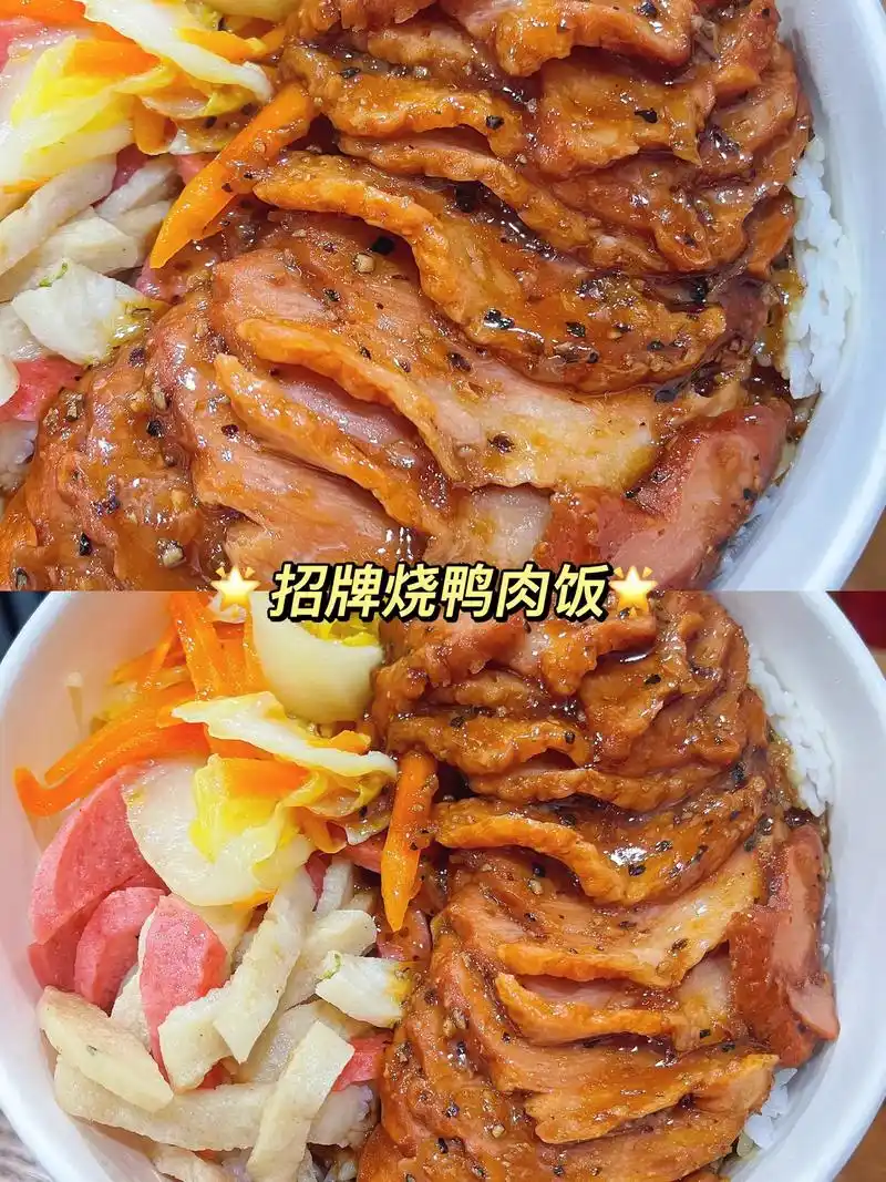 啊雅家的招牌烧鸭肉饭,超下饭!真的巨好吃!#啊雅豆腐屋 #石 - 抖音