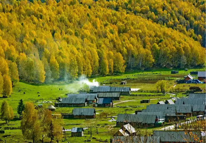 图瓦族人的小村庄:白哈巴图片850,新疆自治区旅游景点,风景名胜 - 蚂