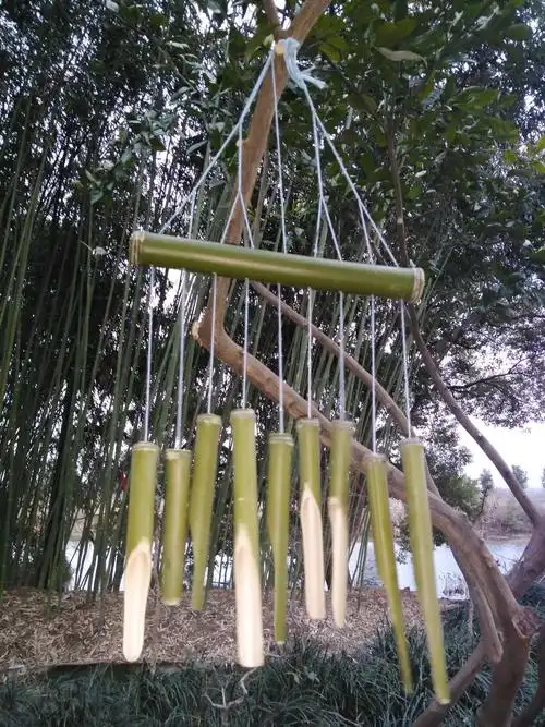 侄女做的竹风铃