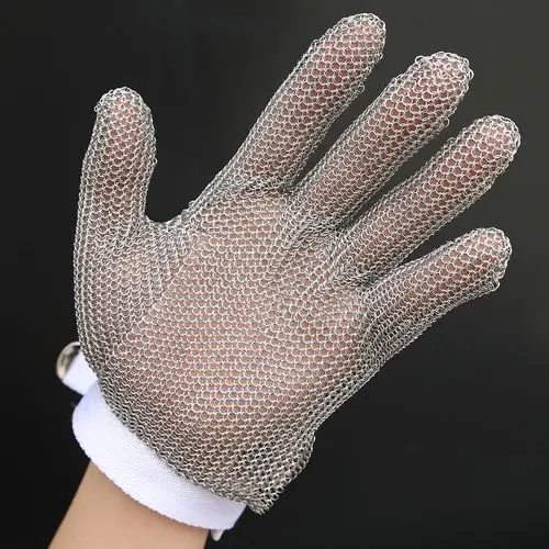 handen五级不锈钢防割手套安全防护防电锯切割钢丝手套防割手套