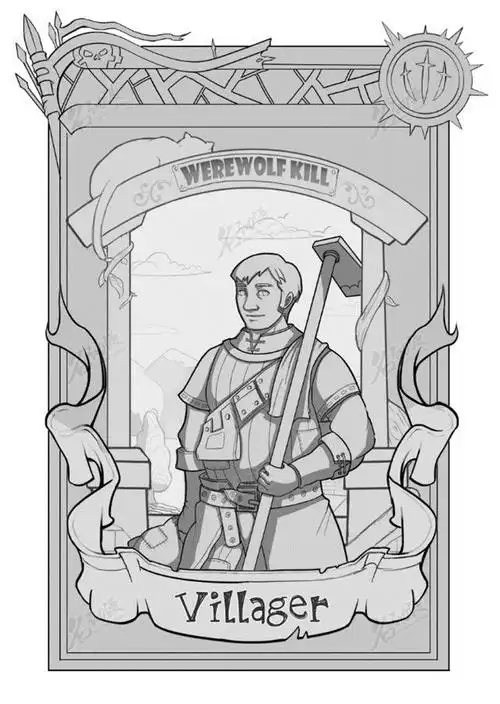 卡牌游戏线稿10