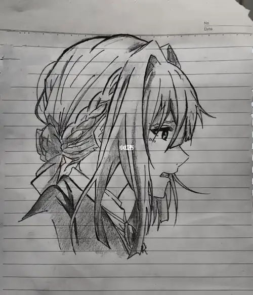 手绘临摹  #紫罗兰永恒花园  #薇尔莉特  #动漫  #临摹  #二次元