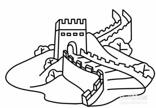 中国名胜古迹简笔画