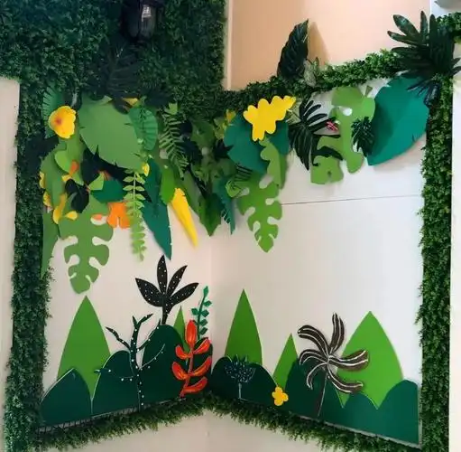 多彩春天66款幼儿园春天主题环创作品集太美了