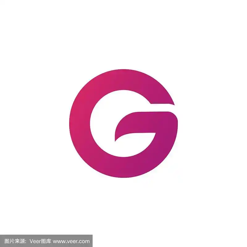 首字母g标志设计与创意现代矢量模板.创意抽象字母g标志向量