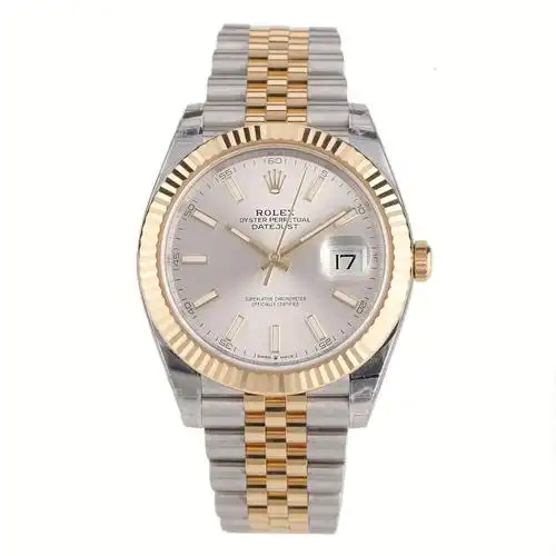 展示品未使用原膜二维码劳力士日志型系列18k黄金精钢自动机械男表