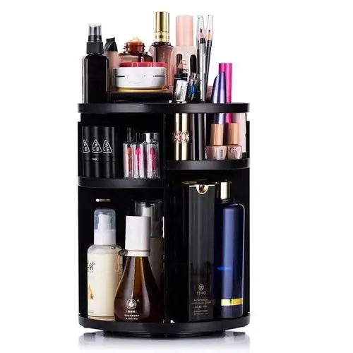 新款化妆品置物架化妆台收纳盒桌面放护肤品架子塑w料收2021