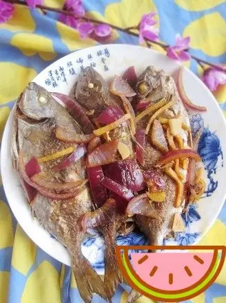 braised fish with onion mud