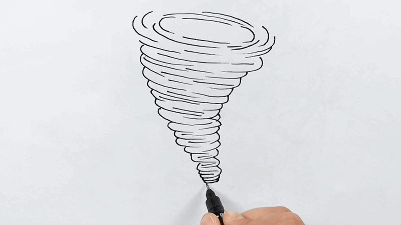 龙卷风怎么画 龙卷风如何画