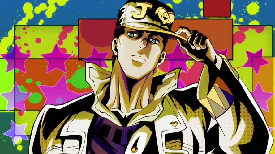jotaro kujo,anime boys,colorful,anime,壁纸,高清壁纸jojo&039