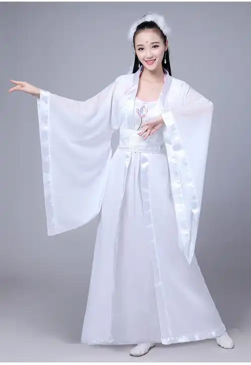 成人古装戏服白素贞古装演出服白蛇传新白娘子传奇小龙女仙女服