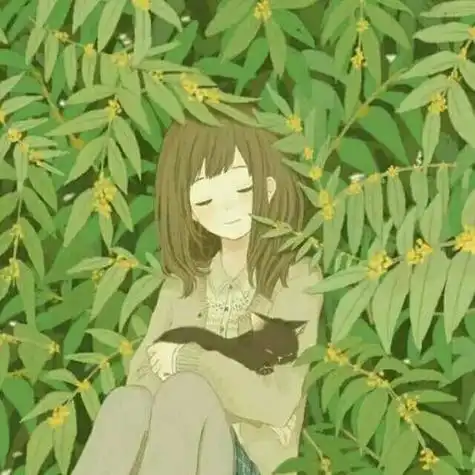 女生绿色头像清新森系图片 头像女绿色系清新(2)