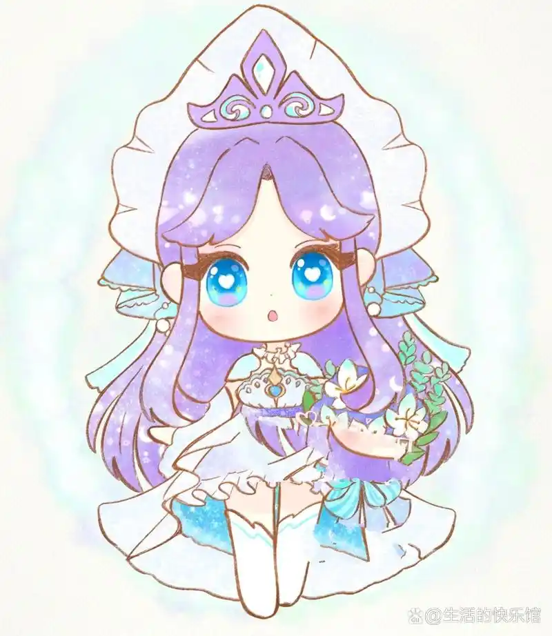 王者荣耀q版卡通画瑶 和大乔 画画分解图  不出远门过端午  王者荣耀