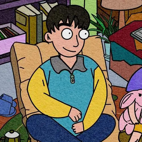 美式卡通画风/人物插图