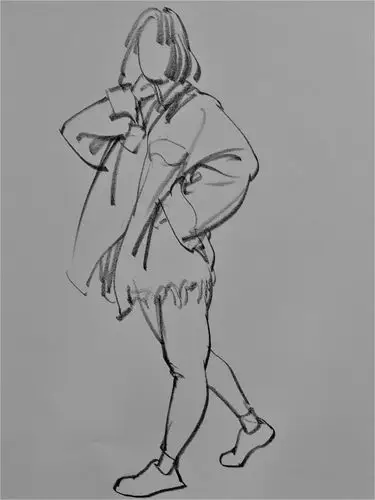 速写人物动态训练图集速写人物绘画技巧要点