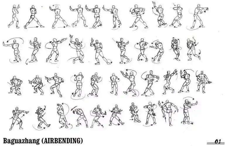 素材情景图人物动作大全