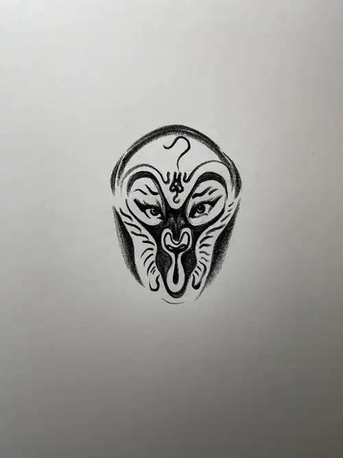 悟空脸谱画语者邓宇