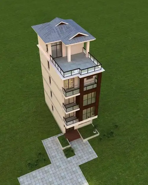 五层别墅,真的想要 -别墅设计-乡村房子设计图-农村自建房设计图-轩鼎