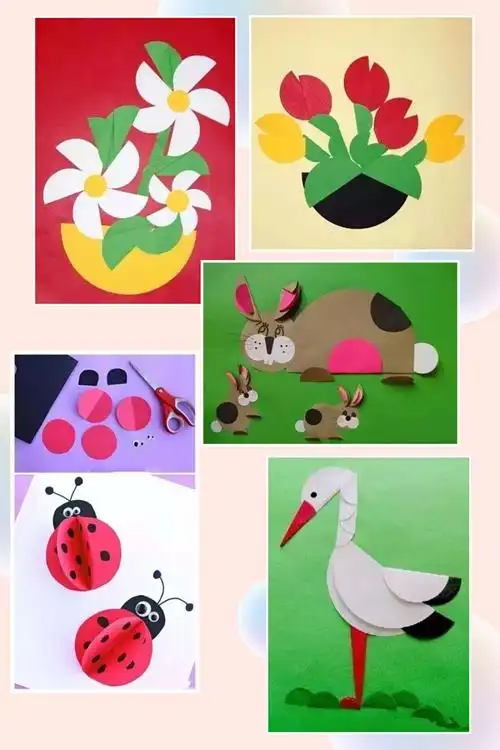 下面,来看示范,如何画一幅半圆形画吧!