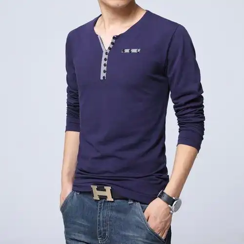 春秋新款男装薄款t恤韩版热卖长袖防晒t恤衫潮流男士打底衫