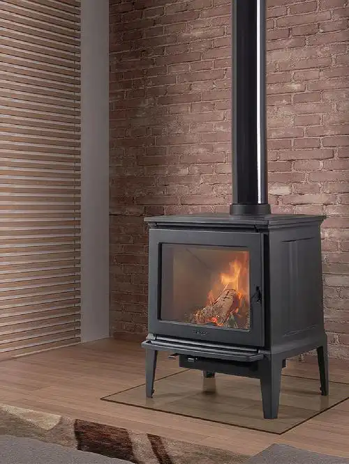 经典款进口燃木壁炉丨纯铸铁超简洁外观设计