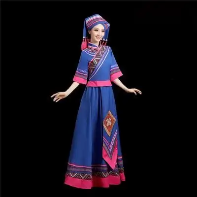 成人56个少数民族特色传统高山族女士舞台歌舞演出服舞蹈表演民族服装