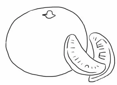 橘子简笔画怎么画