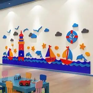 幼儿园主题墙背景图片