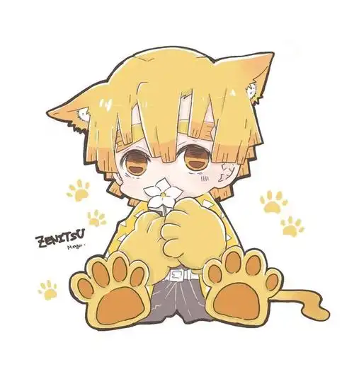 鬼灭之刃:q版我妻善逸头像 超可爱